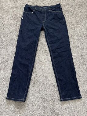 NWOT ProClub Men's Dark Blue Button-Fly Straight Leg Denim Jeans - Size 34x34
